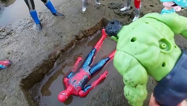 ULTRAMAN UPIN IPIN KUBURKAN SPIDERMAN BOBOIBOY TANGANNYA PUTUS PART1