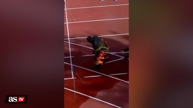 French man sets insane world records for longest, fastest runs while engulfed in flames