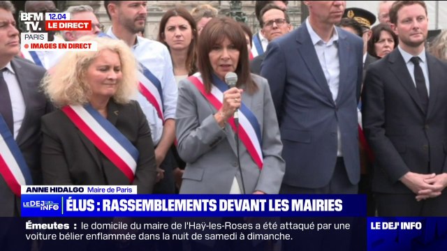 Rassemblements devant les mairies: Anne Hidalgo insiste sur la nécessité d'avoir un débat politique et public apaisé