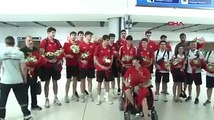 Dünya 3'üncüsü U19 Erkek Milli Basketbol Takımı, yurda döndü