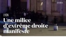 A Lyon, après la mort de Nahel, une milice d'extrême droite manifeste