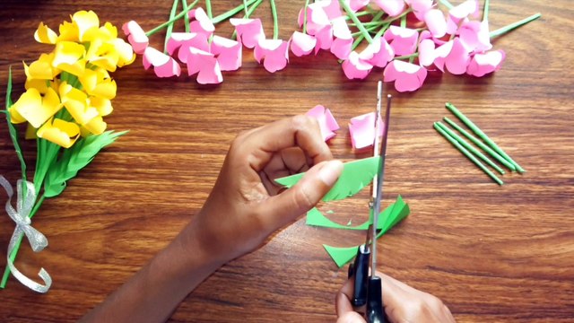 How to make Easy Paper Flower Stick | DIY - Paper Flower | Flower Stick