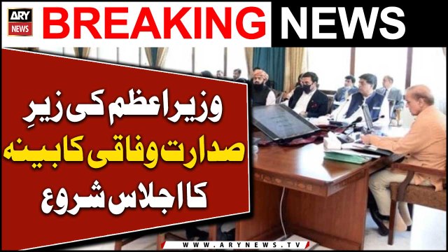 Federal cabinet meeting presided by PM Shehbaz Sharif begins!