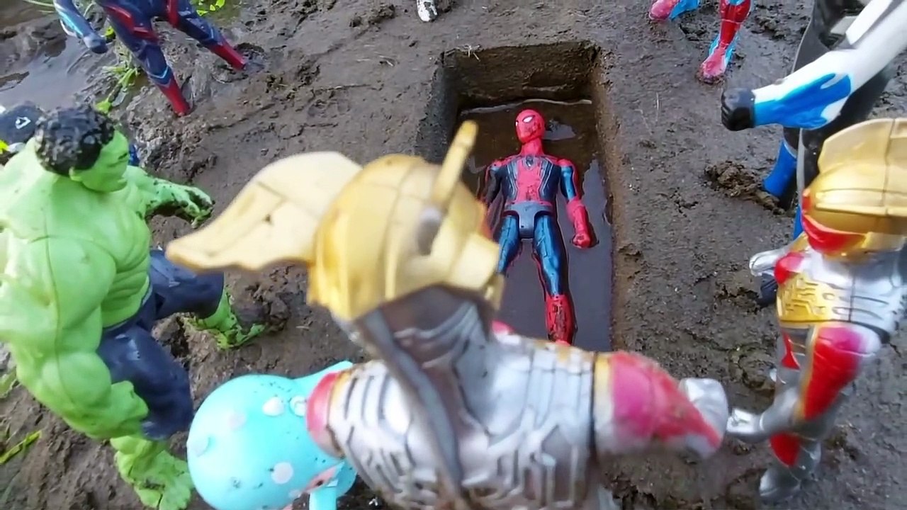 ULTRAMAN UPIN IPIN KUBURKAN SPIDERMAN BOBOIBOY TANGANNYA PUTUS PART4