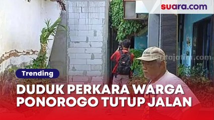 Duduk Perkara Warga di Ponorogo Bangun Tembok sampai 13 KK Sulit Akses Jalan