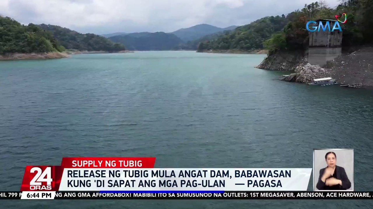 Release ng tubig mula Angat Dam, babawasan kung 'di sapat ang mga pag-ulan — PAGASA | 24 Oras