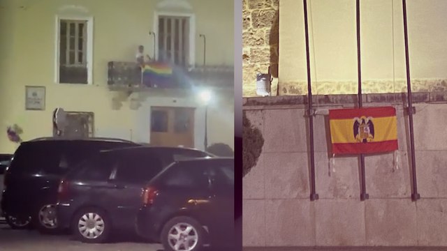 Arrancan la bandera LGTBI de un ayuntamiento valenciano.