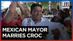 Mexican mayor marries caiman crocodile in ancient ritual