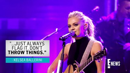 Kelsea Ballerini HIT in the Face By Object During Live Performance _ E! News