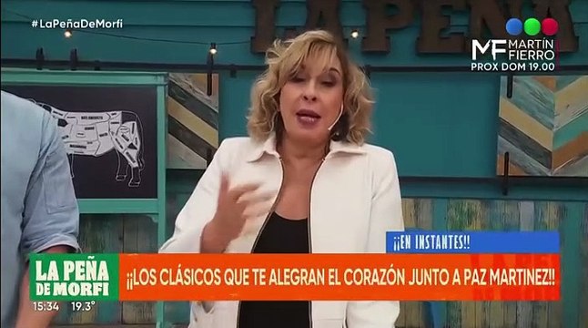 El blooper de Georgina Barbarossa en La Peña de Morfi: se olvidó el nombre de El Bicho Gómez