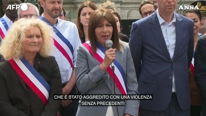 Rivolte in Francia, Hidalgo: "Nulla puo' giustificare la violenza"
