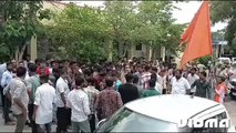 हिंदू संगठनों ने किया विरोध प्रदर्शन, आसपुर रहा बंद