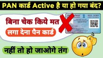 PAN is active but details are not as per pan, pan card active or inactive check,verify your pan card