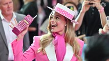 Margot Robbie Dresses as '80s-Inspired 'Day to Night' Barbie in South Korea — Complete with Rhinestone Phone