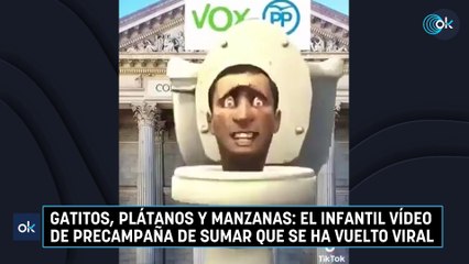 Gatitos, plátanos y manzanas: el infantil vídeo de precampaña de Sumar que se ha vuelto viral