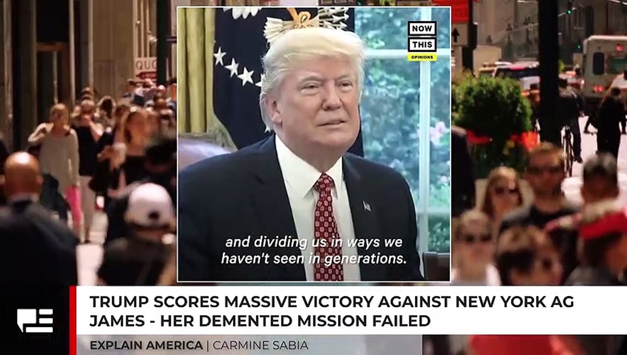 Trump Scores Massive Victory Against New York AG James - Her Demented Mission Failed