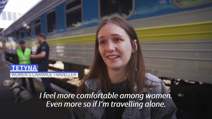 'I feel more comfortable': Ukrainians welcome women-only carriages