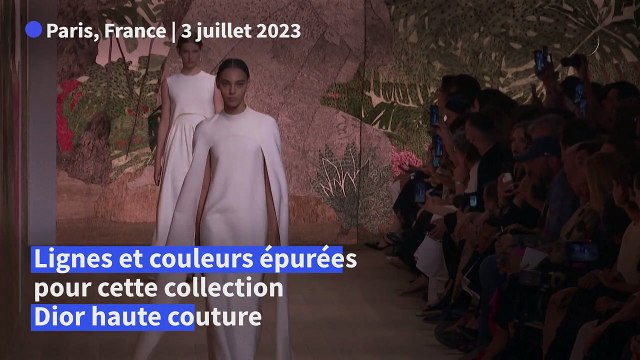 A Paris, défilé Dior pour la semaine de la Haute Couture