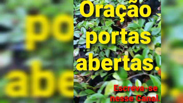 Oração portas abertas. Deus é Fiel.