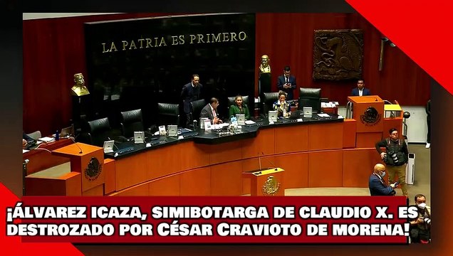 ¡VEAN! ¡Álvarez Icaza, la simi-botarga de Claudio X. es destrozado por César Cravioto de morena!