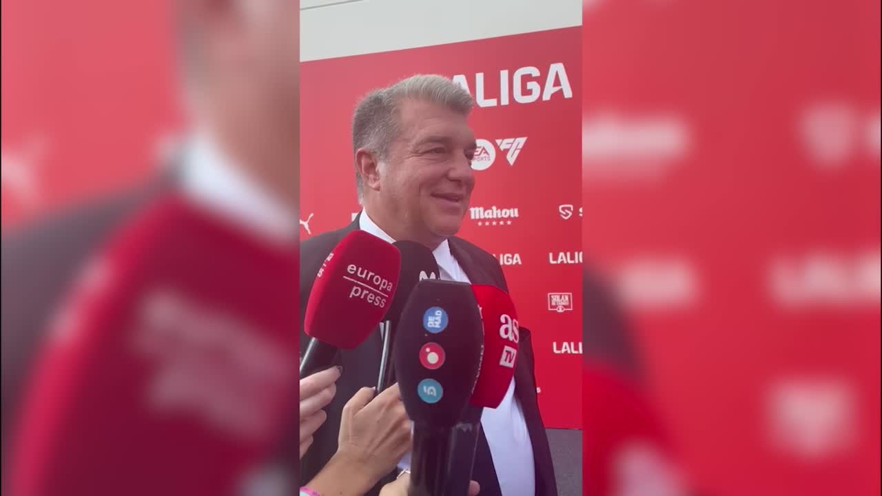 Laporta habla en LaLiga sobre la confirmación de UEFA para jugar la Champions League