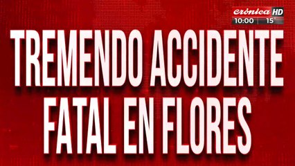 Tremendo accidente fatal en Flores: murió jubilada de 70 años
