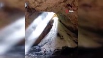 La personne qui est tombée dans la fosse de 80 mètres de la grotte de glace a perdu la vie： Le moment de la chute est sur la caméra