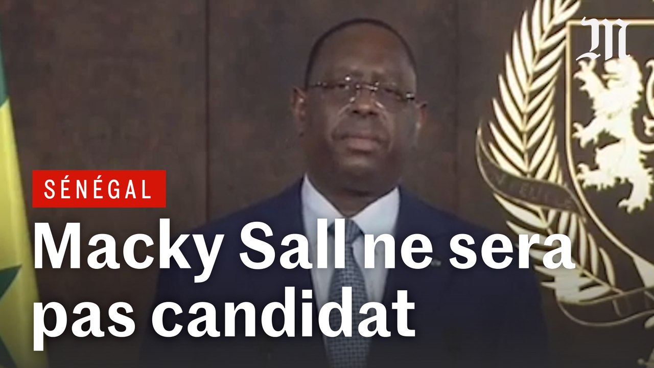 Macky Sall annonce qu il ne sera pas candidat à un troisième mandat présidentiel Vidéo Dailymotion