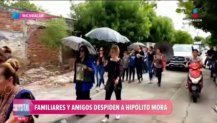 Familiares y amigos despiden a Hipólito Mora