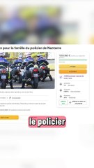 Décès de Nahel : plus d'un million d'euros récoltés pour le policier.