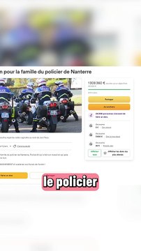 Décès de Nahel : plus d'un million d'euros récoltés pour le policier.