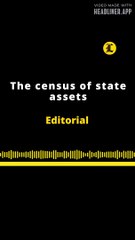 EDITORIAL  EN INGLÉS | THE CENSUS OF STATE ASSETS