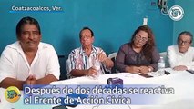 Después de dos décadas se reactiva el Frente de Acción Cívica en Coatzacoalcos