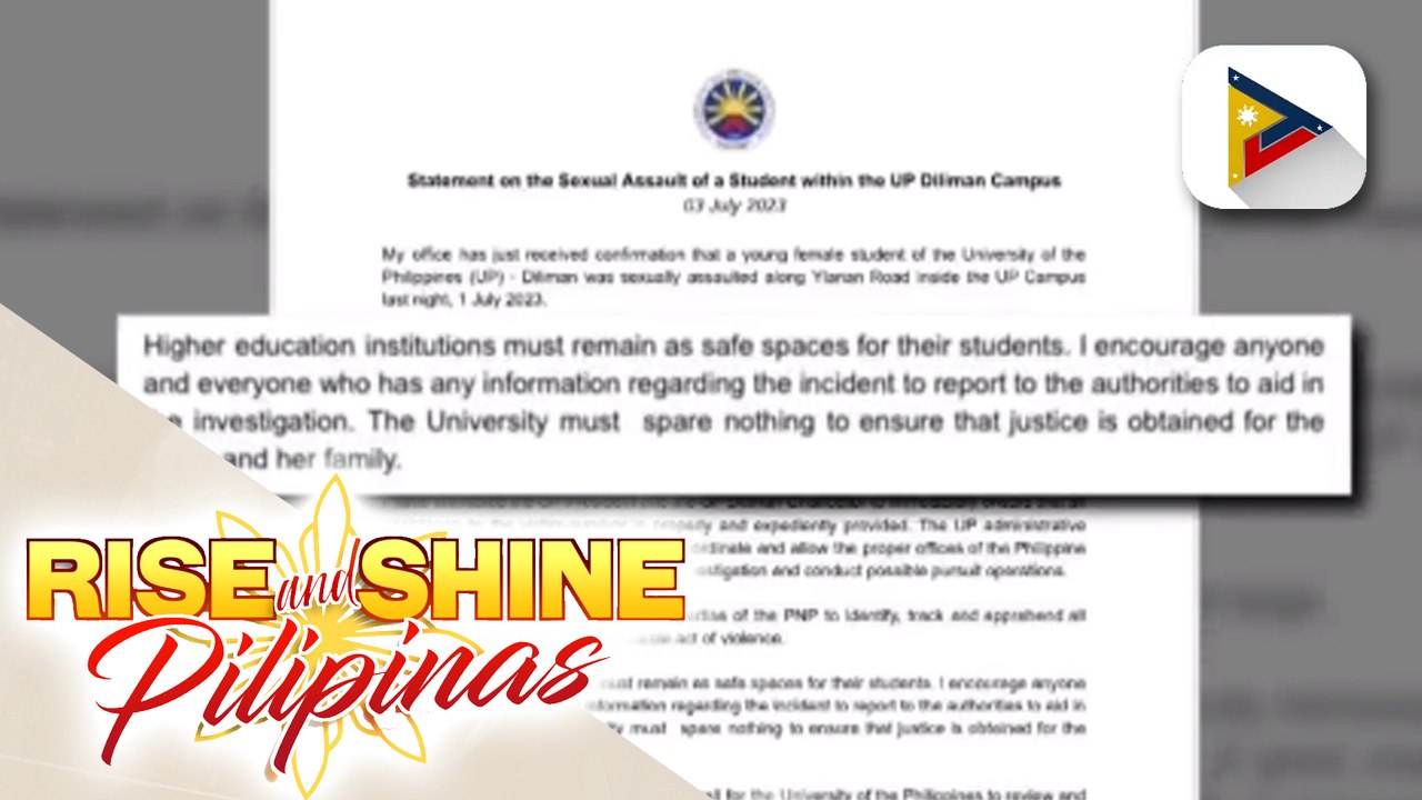 CHED, inatasan ang UP na bigyang-prayoridad ang pagtulong sa biktima ng sexual assault