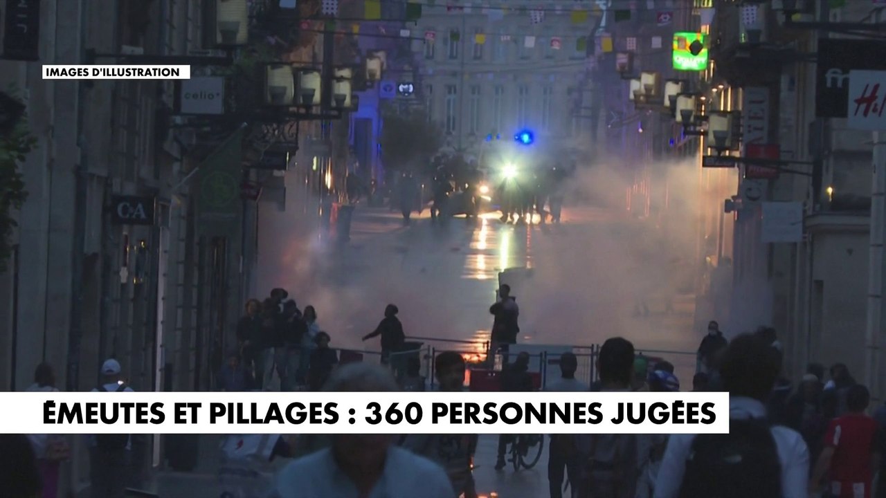 Émeutes et pillages : 360 personnes jugées