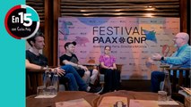Alekséi Igudesman, Perla Fernández y David Dalpaiz en el 'Festival Paax GNP' | En 15