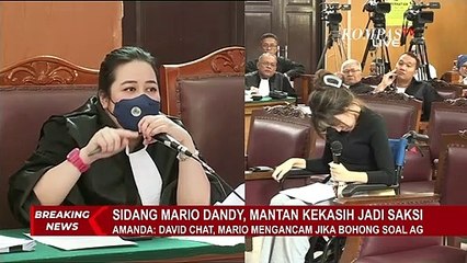 Mario Dandy Sempat Pertanyakan Alasan AG Tidak DIsukai Teman Sekolahnya ke Amanda