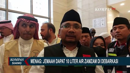 Kabar Gembira, Menag Sebut Jemaah Haji Indonesia Tahun Ini Dapat 10 Liter Air Zamzam di Debarkasi