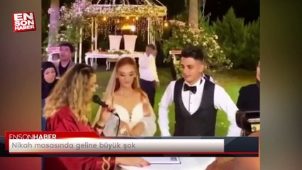 Nikah masasında geline büyük şok