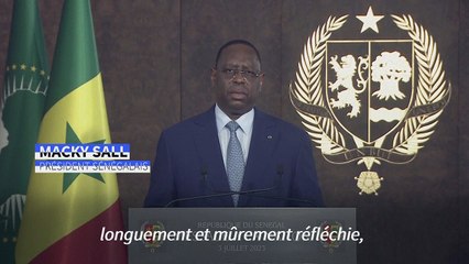 Sénégal: la président Macky Sall annonce qu'il ne sera pas candidat à sa réélection en 2024