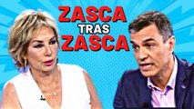 Ana Rosa Quintana recibe a golpe de zascas a Pedro Sánchez y le pone de los nervios