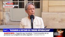 Une prise de parole d'Elisabeth Borne interrompue subitement par la publicité sur BFMTV