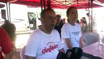 Tanju Özcan'ın ''değişim'' yürüyüşünde ikinci gün