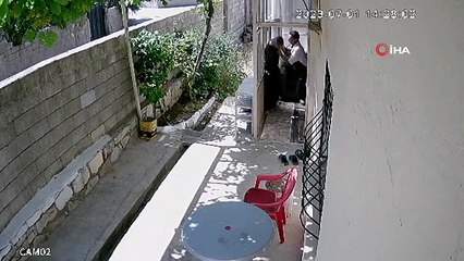Yeğeninin saldırısından 'ölü' numarası yaparak kurtuldu... O anlar kamerada