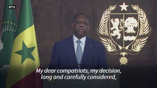 Senegal President Macky Sall says won't seek re-election