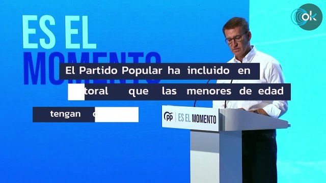 Feijóo reformará la ley del aborto para que las menores de edad necesiten el permiso de los padres
