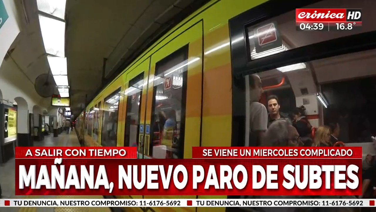 Nuevo paro de subtes afectará a todas las líneas