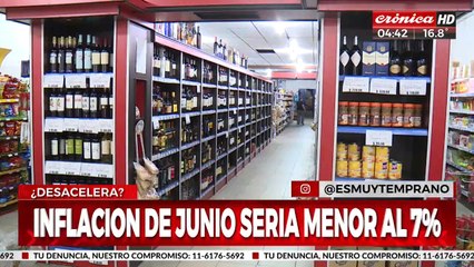¿Una buena?: la inflación de junio sería menor al 7%