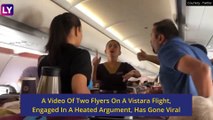 Men Fight On Vistara Flight: Ugly Brawl Breaks Out After Man Allegedly Misbehaves With Co-Flyer's Daughter; Video Goes Viral