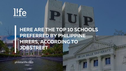 Here are the Top 10 Schools Preferred by Philippine Hirers According to JobStreet